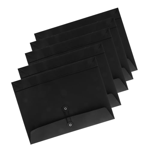 Uonlytech 5 Stück Schwarzkartendateistasche Aktenordner Aus Papier Umschläge Für Sammelkarten Umschlagpapier Taschenumschläge Briefumschläge Im Letter-format Umschlagordner Black Papierstau Uonlytech 5 Stück Schwarzkartendateistasche Aktenordner Aus Papier Umschläge Für Sammelkarten Umschlagpapier Taschenumschläge Briefumschläge Im Letter-format Umschlagordner Black Papierstau von Uonlytech