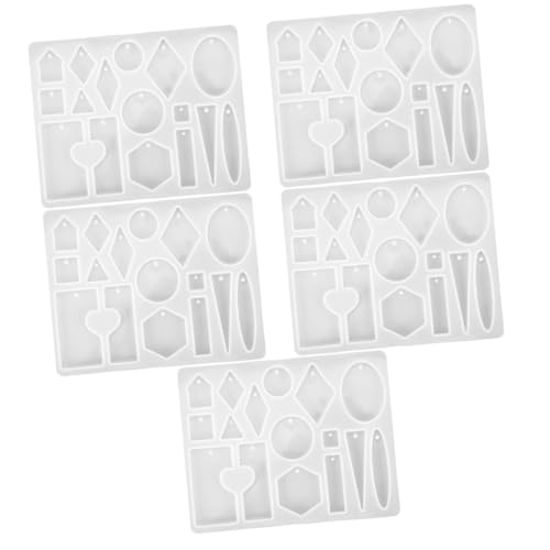 Uonlytech 5 Stück Silikonform Herzanhänger DIY Schmuckform für Epoxidharz Wiederverwendbar und Einfach zu Entformen für Bastelprojekte und für Handwerksliebhaber Uonlytech 5 Stück Silikonform Herzanhänger DIY Schmuckform für Epoxidharz Wiederverwendbar und Einfach zu Entformen für Bastelprojekte und für Handwerksliebhaber von Uonlytech