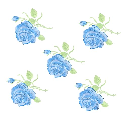 Uonlytech 5 Stück Stickmaterialien Applikationen Kleidung Blumensticke Patches Dekorativ Aufnäher Süß Gestickte Anwendung Gestickte Aufnäher Nähen Stickerei-patches Blumen Stickgarn Blau Uonlytech 5 Stück Stickmaterialien Applikationen Kleidung Blumensticke Patches Dekorativ Aufnäher Süß Gestickte Anwendung Gestickte Aufnäher Nähen Stickerei-patches Blumen Stickgarn Blau von Uonlytech