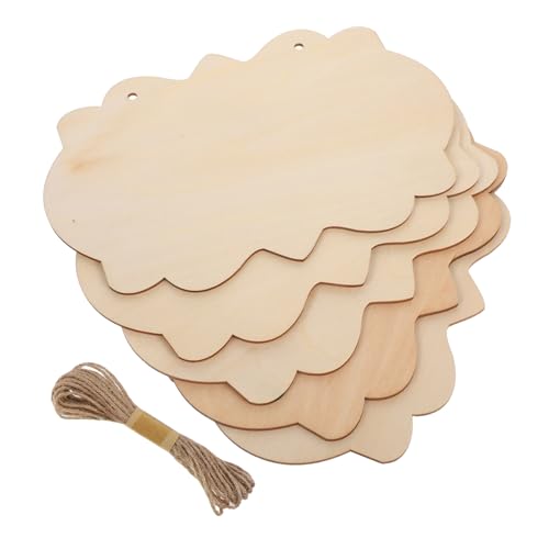 Uonlytech 5 Stück Teiliges Groß mit Naturseil Unbehandelte Holztafeln zum Bemalen und Basteln Rustikale Tür Wanddekoration für Diy-kunstprojekte und Handwerk Uonlytech 5 Stück Teiliges Groß mit Naturseil Unbehandelte Holztafeln zum Bemalen und Basteln Rustikale Tür Wanddekoration für Diy-kunstprojekte und Handwerk von Uonlytech