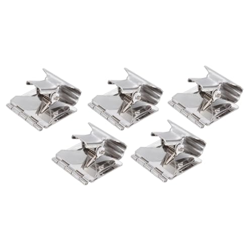 Uonlytech 5 Stück Teiliges Metall Preisschildhalter Clips für Regale Wiederverwendbare Stabile Display Klammern für Supermärkte Bäckereien und Werbeanzeigen Vielseitig Einsetzbar und von Uonlytech