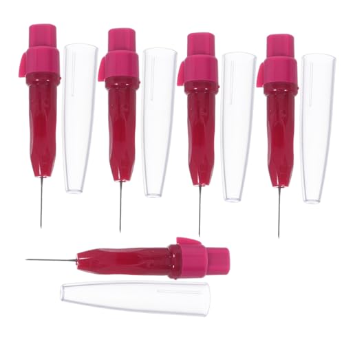 Uonlytech 5 Stück Teiliges Needle Felting Tool mit Griff Präzise Filznadeln für Schnelles Trockenfilzen Komfortabel für Lange Nutzung Kompakt Tragbar für Diy-wollfilzprojekte und von Uonlytech