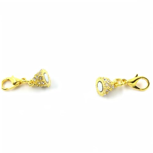 Uonlytech 5 Stück Teiliges Olivenförmiger Lobster Clasp mit Strass und Magnetverschluss Kreativer Schmuckverschluss Gold für DIY Accessoires und Armbänder Uonlytech 5 Stück Teiliges Olivenförmiger Lobster Clasp mit Strass und Magnetverschluss Kreativer Schmuckverschluss Gold für DIY Accessoires und Armbänder von Uonlytech