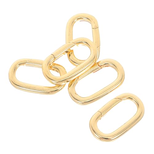 Uonlytech 5 Stück Teiliges Ovales Schmuckverbindungsset Kupferfarbenem Vergoldet Federbelastete Karabiner für Halsketten Armbänder Anhänger Sichere Diy Verschlüsse Vielseitig Einsetzbar Uonlytech 5 Stück Teiliges Ovales Schmuckverbindungsset Kupferfarbenem Vergoldet Federbelastete Karabiner für Halsketten Armbänder Anhänger Sichere Diy Verschlüsse Vielseitig Einsetzbar von Uonlytech