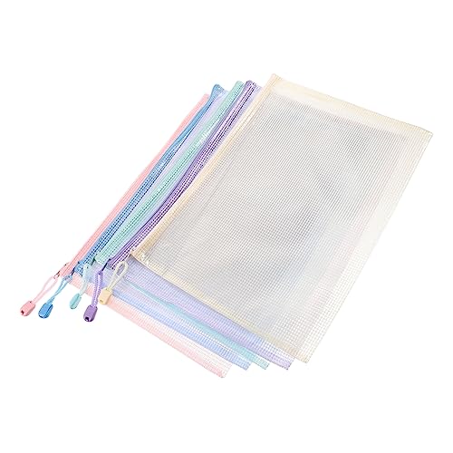 Uonlytech 5 Stück Teiliges Reißverschluss Mesh Dokumententaschen Wasserdichte Transparente Organizer für Dokumente für Büro und Reisen Langlebig Gefertigt Uonlytech 5 Stück Teiliges Reißverschluss Mesh Dokumententaschen Wasserdichte Transparente Organizer für Dokumente für Büro und Reisen Langlebig Gefertigt von Uonlytech