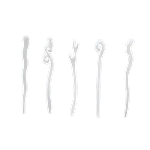 Uonlytech 5 Stück Teiliges Silikon Haarspangenform Halbdurchsichtige Gießformen für Schmuckherstellung und DIY Projekte für Kreative Bastelarbeiten und Haaraccessoires Uonlytech 5 Stück Teiliges Silikon Haarspangenform Halbdurchsichtige Gießformen für Schmuckherstellung und DIY Projekte für Kreative Bastelarbeiten und Haaraccessoires von Uonlytech