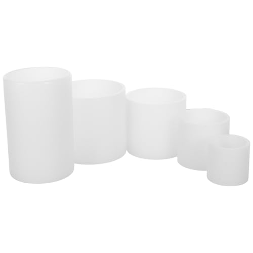 Uonlytech 5 Stück Teiliges Silikon Kerzenformen Runde Zylindermodule Hitzebeständig Wiederverwendbar Geeignet für Epoxidharz und DIY Kerzenherstellung Einfache Reinigung Vielseitig für Uonlytech 5 Stück Teiliges Silikon Kerzenformen Runde Zylindermodule Hitzebeständig Wiederverwendbar Geeignet für Epoxidharz und DIY Kerzenherstellung Einfache Reinigung Vielseitig für von Uonlytech