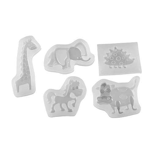 Uonlytech 5 Stück Teiliges Silikon Tierform Handgemachte Fondant und Seifenformen Giraffe Elefant Kuh für Diy Projekte und Bastelarbeiten Uonlytech 5 Stück Teiliges Silikon Tierform Handgemachte Fondant und Seifenformen Giraffe Elefant Kuh für Diy Projekte und Bastelarbeiten von Uonlytech