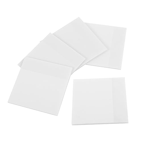 Uonlytech 5 Stück Teiliges Wasserdichtes Transparentes Memo Pad Handliche Notizzettel für Büro Schule und Zuhause Wiederverwendbar für Notizen und Organisation von Uonlytech