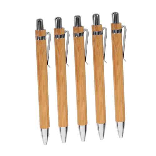 Uonlytech 5 Stück Teleskopischer Kugelschreiber von Bambus ausgefallener Stift Multifunktions-Kugelschreiber Kugelschreibergeschäft Büro Stift Büro-Kugelschreiber tragbarer Schreibstift Uonlytech 5 Stück Teleskopischer Kugelschreiber von Bambus ausgefallener Stift Multifunktions-Kugelschreiber Kugelschreibergeschäft Büro Stift Büro-Kugelschreiber tragbarer Schreibstift von Uonlytech