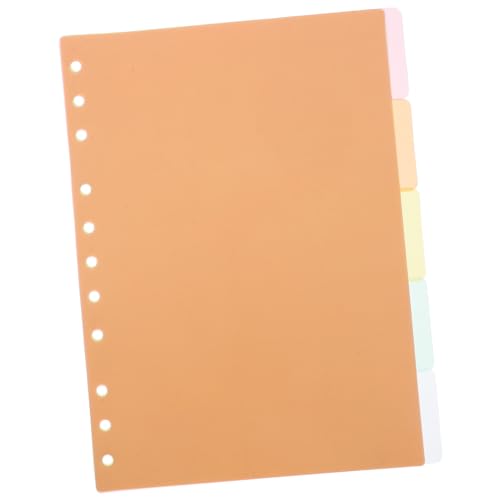 Uonlytech 5 Stück Trennblätter Teiliges mit Löchern Lochgestanzte Index Teiler und Seitenmarker für Effektive Dokumentenorganisation Langlebig und Einfach zu Verwenden Uonlytech 5 Stück Trennblätter Teiliges mit Löchern Lochgestanzte Index Teiler und Seitenmarker für Effektive Dokumentenorganisation Langlebig und Einfach zu Verwenden von Uonlytech