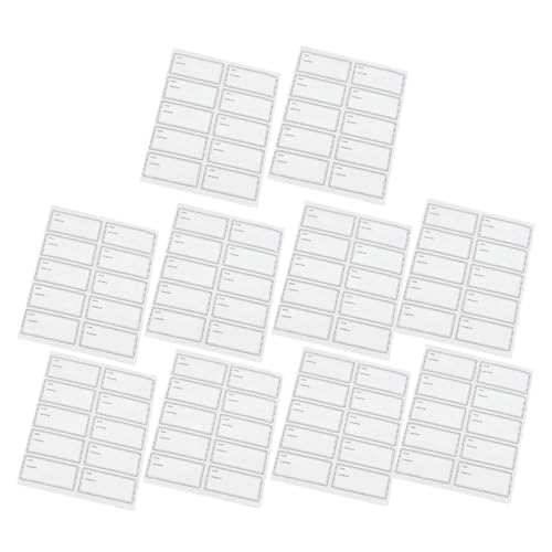 Uonlytech 50 Blatt Abnehmbare Etiketten Lebensmitteletiketten Für Behälter Etikettenaufkleber Für Behälter Behälteretiketten Glasetiketten Weiß Aufkleber Aus Synthetischem Papier Uonlytech 50 Blatt Abnehmbare Etiketten Lebensmitteletiketten Für Behälter Etikettenaufkleber Für Behälter Behälteretiketten Glasetiketten Weiß Aufkleber Aus Synthetischem Papier von Uonlytech