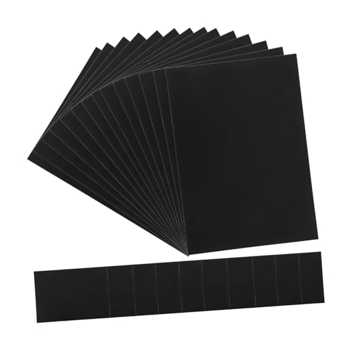 Uonlytech 50 Blatt Karten Papiere Kunst Kartenpapiermaterialien Lagerpapier Kartenpapiere Kartonpapier Origami-Kartenpapier bastelpapiere selber machen DIY-Werkzeuge Malmaterial Schwarz von Uonlytech
