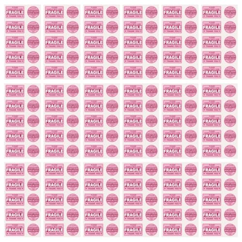 Uonlytech 50 Blatt Versand zerbrechlicher Aufkleber UPS Etiketten Aufkleber Schüttgut Warnetiketten für Versandkartons Zerbrechliche Warnaufkleber Kupferplattenaufkleber Rosa Uonlytech 50 Blatt Versand zerbrechlicher Aufkleber UPS Etiketten Aufkleber Schüttgut Warnetiketten für Versandkartons Zerbrechliche Warnaufkleber Kupferplattenaufkleber Rosa von Uonlytech