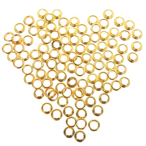 Uonlytech 50 Sets Luftösen Schnallen Etiketten Ösenschlüssel Nähen Stoffform Ösenstanzer Ösen Metallösen Set Ösen Set Zum Basteln Golden Copper von Uonlytech