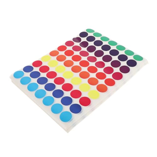 Uonlytech 50 Stück Bunte Punktetiketten Kleine Runde Aufkleber Etikettenaufkleber Farbetiketten Kraftaufkleber Klebepunkte Kreisaufkleber Punktaufkleber Etiketten von Uonlytech