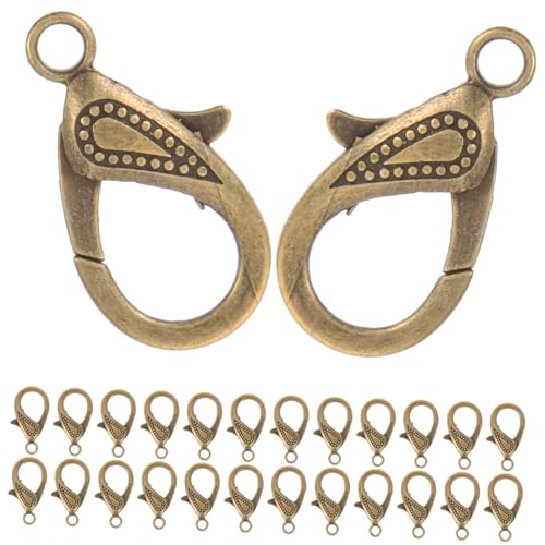 Uonlytech 50 Stück DIY Schmuck Zubehör Große Lobster Clips für Armbänder Einfach zu Bedienen Klassisches Design Langlebig von Uonlytech