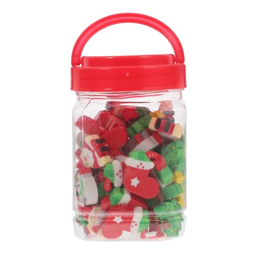 Uonlytech 50 Stück Eraser im Weihnachtsstil Dekoration Weihnachten radiergummi Schneeradierer von Uonlytech