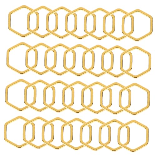 Uonlytech 50 Stück Geometrische Hängenden Charms Sechseckige Ohrring Anhänger für Diy Schmuckherstellung für Armbänder und Bastelprojekte Uonlytech 50 Stück Geometrische Hängenden Charms Sechseckige Ohrring Anhänger für Diy Schmuckherstellung für Armbänder und Bastelprojekte von Uonlytech