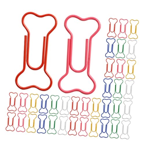Uonlytech 50 Stück Große Metall Büroklammern Knochenform Langlebig Stabile Bunte Lesezeichen Clips für Büro Schule Notizbuch Kreative Dekorative Büroklammern Uonlytech 50 Stück Große Metall Büroklammern Knochenform Langlebig Stabile Bunte Lesezeichen Clips für Büro Schule Notizbuch Kreative Dekorative Büroklammern von Uonlytech