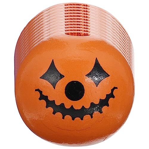 Uonlytech 50 Stück Halloween Holzperlen mit Gesichtern Runde DIY Bastelperlen für Kreative Dekorationen und Schmuck für Halloween Partys und Bastelprojekte von Uonlytech