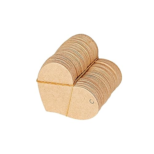 Uonlytech 50 Stück Herzförmige Kraftpapier Anhänger Blanko Tags für Hochzeit Basteln und für Dekoration und Beschriftung von Gastgeschenken und Verpackungen Uonlytech 50 Stück Herzförmige Kraftpapier Anhänger Blanko Tags für Hochzeit Basteln und für Dekoration und Beschriftung von Gastgeschenken und Verpackungen von Uonlytech