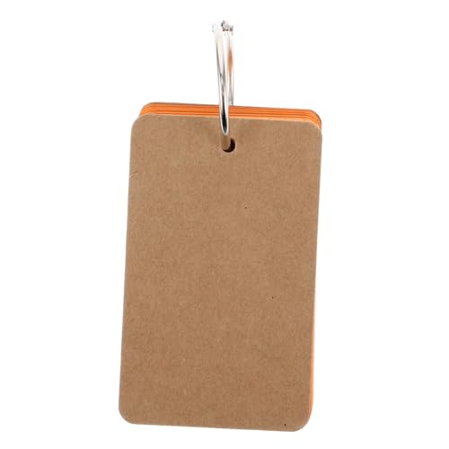 Uonlytech 50 Stück Leere Papier Karte Karteikarten Briefpapier-notizkarten Lernkarten Leer Leerzeichen Karten Leere Karten Kartenpapier Leere Spielkarten Bedruckbare Notizkarten Orange von Uonlytech