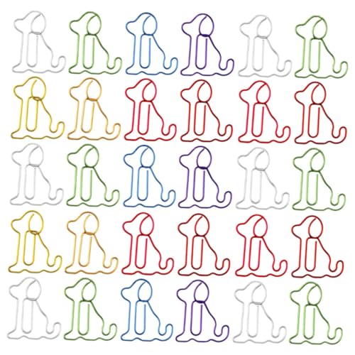 Uonlytech 50 Stück Lustige Hund Büroklammern Adorable Papierclips für Dokumente Lesezeichen und Bürobedarf Gemischte Farben für Hundeliebhaber Uonlytech 50 Stück Lustige Hund Büroklammern Adorable Papierclips für Dokumente Lesezeichen und Bürobedarf Gemischte Farben für Hundeliebhaber von Uonlytech