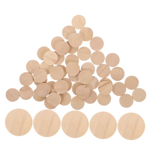 Uonlytech 50 Stück Massivholzscheiben Basteln Holzkreise Holzkreise Holzmünzen Holzmarken Naturholzscheiben Unbehandelte Holzspäne Holzscheiben Holzhandwerkskreise Hellbraun Uonlytech 50 Stück Massivholzscheiben Basteln Holzkreise Holzkreise Holzmünzen Holzmarken Naturholzscheiben Unbehandelte Holzspäne Holzscheiben Holzhandwerkskreise Hellbraun von Uonlytech