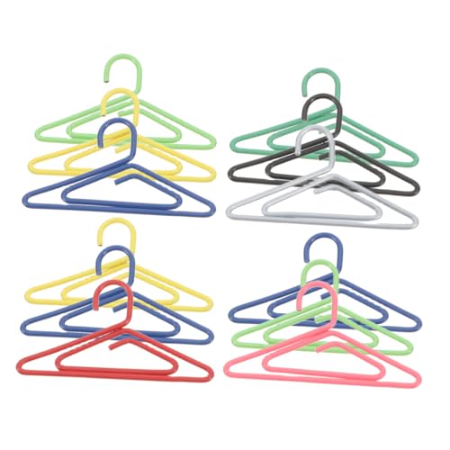 Uonlytech 50 Stück Metall Büroklammern in Mini Kleiderbügel Form Bunte Kreative Papierklammer als Lesezeichen und Notizhalter Robustes Design für Schule Büro und Alltag Zufällige Farbe Uonlytech 50 Stück Metall Büroklammern in Mini Kleiderbügel Form Bunte Kreative Papierklammer als Lesezeichen und Notizhalter Robustes Design für Schule Büro und Alltag Zufällige Farbe von Uonlytech