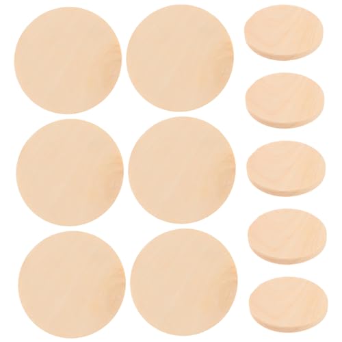Uonlytech 50 Stück Runde Holzscheiben Unvollendete Holzplättchen für Diy Handwerk Dicke Holzscheiben zum Basteln und Dekorieren für Projekte und Feste Uonlytech 50 Stück Runde Holzscheiben Unvollendete Holzplättchen für Diy Handwerk Dicke Holzscheiben zum Basteln und Dekorieren für Projekte und Feste von Uonlytech
