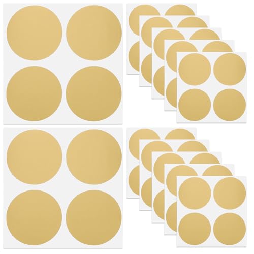 Uonlytech 50 Stück Runde Rubbelaufkleber, Selbstklebende Etiketten für DIY, Hochzeit, Geburtstag, Goldfarben, 45mm Uonlytech 50 Stück Runde Rubbelaufkleber, Selbstklebende Etiketten für DIY, Hochzeit, Geburtstag, Goldfarben, 45mm von Uonlytech