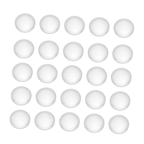 Uonlytech 50 Stück Runde Transparente Glasscheiben Flach Rückseite für Schmuck Diy Basteln Cabochons Edelstein Patches Zubehör für Ohrringe und Dekoration von Uonlytech