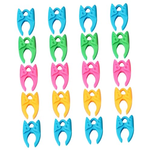 Uonlytech 50 Stück Silikon Spulenhalter Clips für Nähmaschinen Wiederverwendbare Fadenclips zur Vermeidung von Verwicklungen und Knoten Flexibles Design für Verschiedene Spulendurchmesser von Uonlytech
