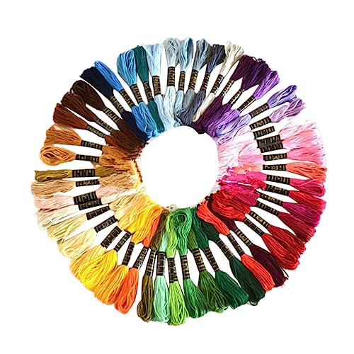 Uonlytech 50 Stück Stickgarn in Bunten Farben Hochwertige Stickgarne für Kreuzstich Handarbeiten und Bastelprojekte Langlebig und Leicht zu Verarbeiten für und Kreative DIY Ideen Uonlytech 50 Stück Stickgarn in Bunten Farben Hochwertige Stickgarne für Kreuzstich Handarbeiten und Bastelprojekte Langlebig und Leicht zu Verarbeiten für und Kreative DIY Ideen von Uonlytech