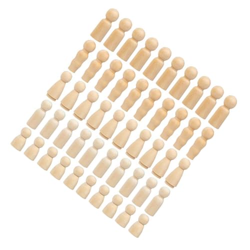 Uonlytech 50 Stück Teiliges DIY Holzfiguren zum Bemalen Glatte Oberfläche Fünfköpfige Puppenfamilie aus Holz Kindgerechtes Bastelspielzeug Kreativität und Feinmotorik Langlebige Uonlytech 50 Stück Teiliges DIY Holzfiguren zum Bemalen Glatte Oberfläche Fünfköpfige Puppenfamilie aus Holz Kindgerechtes Bastelspielzeug Kreativität und Feinmotorik Langlebige von Uonlytech
