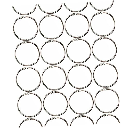 Uonlytech 50 Stück Teiliges Metall Buchbinderinge aus Leichte Split Circle Ringe für Fotoalben Karten Schlüsselanhänger und Diy Bastelprojekte Vielseitige Sammelringe für Scrapbook und von Uonlytech
