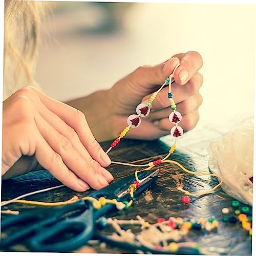 Uonlytech 50 Stück Teiliges Weihnachts DIY Holzperlen Bunte Schmuckperlen aus Holz Robustes Holzmaterial für Armband Halsketten und Dekorationsbasteleien für DIY Uonlytech 50 Stück Teiliges Weihnachts DIY Holzperlen Bunte Schmuckperlen aus Holz Robustes Holzmaterial für Armband Halsketten und Dekorationsbasteleien für DIY von Uonlytech