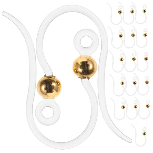 Uonlytech 50 Stück Transparente Umweltfreundliche Resin Ohrringhaken mit Goldfarbenen Perlen DIY Schmuckzubehör für Damen Leicht zu Verwenden Stilvolle Ohrhaken für Ohrschmuckherstellung Uonlytech 50 Stück Transparente Umweltfreundliche Resin Ohrringhaken mit Goldfarbenen Perlen DIY Schmuckzubehör für Damen Leicht zu Verwenden Stilvolle Ohrhaken für Ohrschmuckherstellung von Uonlytech