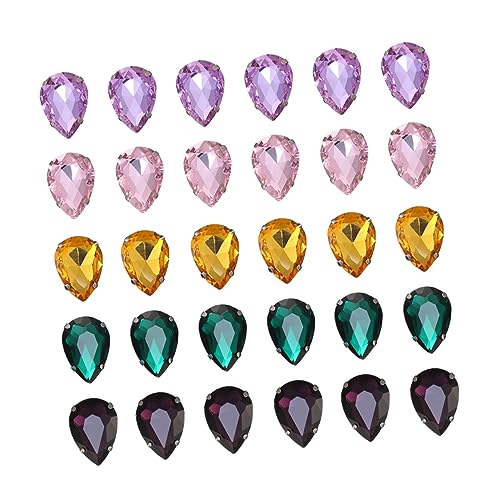 Uonlytech 50 Stück Wasserfall Kristall Rhinestones Diy Näh Rhinestones mit Krallen für Bekleidung und Accessoires Uonlytech 50 Stück Wasserfall Kristall Rhinestones Diy Näh Rhinestones mit Krallen für Bekleidung und Accessoires von Uonlytech