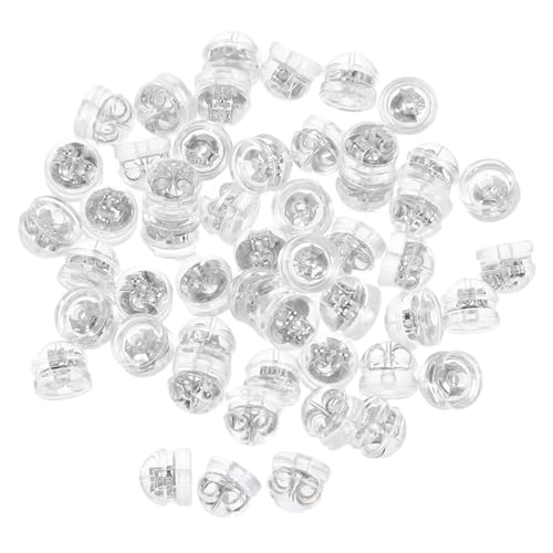 Uonlytech 50 Stück Weiche Silikon Ohrstecker-stopper Ersatz Flexible Transparente Ohrstecker-rückseiten Waschbar Wiederverwendbar Optimal für Feine Stifte Sicherer Halt für Ohrringe Uonlytech 50 Stück Weiche Silikon Ohrstecker-stopper Ersatz Flexible Transparente Ohrstecker-rückseiten Waschbar Wiederverwendbar Optimal für Feine Stifte Sicherer Halt für Ohrringe von Uonlytech