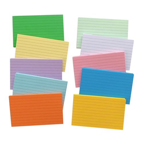 Uonlytech 500 Blatt Farbige Karteikarten Einfache Karten Farbe Index Briefe Sortiert Linierte Karteikarten Schmucklos Kleine Leere Karten Verdickte Leere Karten Papier Uonlytech 500 Blatt Farbige Karteikarten Einfache Karten Farbe Index Briefe Sortiert Linierte Karteikarten Schmucklos Kleine Leere Karten Verdickte Leere Karten Papier von Uonlytech