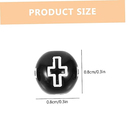 Uonlytech 500 Stück Acrylperlen mit Kreuzmuster DIY Schmuckperlen für Armbänder und Halsketten Langlebige Glatte Oberfläche zum Auffädeln und Basteln für Kreative DIY Projekte Uonlytech 500 Stück Acrylperlen mit Kreuzmuster DIY Schmuckperlen für Armbänder und Halsketten Langlebige Glatte Oberfläche zum Auffädeln und Basteln für Kreative DIY Projekte von Uonlytech