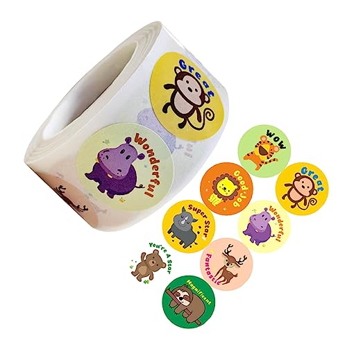 Uonlytech 500 Stück Bunte Tierdesign Aufkleber Selbstklebende Etiketten für Dankesgeschenke Verpackungsdekoration und Kreative Bastelprojekte Uonlytech 500 Stück Bunte Tierdesign Aufkleber Selbstklebende Etiketten für Dankesgeschenke Verpackungsdekoration und Kreative Bastelprojekte von Uonlytech