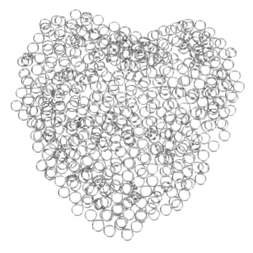 Uonlytech 500 Stück Edelstahl Split Ringe Schlüsselringe mit Starker Tragkraft Flache Metallringe für DIY Schmuck Schmuckverbinder Kleine Verbindungslösungen für Schlüsselanhänger und Uonlytech 500 Stück Edelstahl Split Ringe Schlüsselringe mit Starker Tragkraft Flache Metallringe für DIY Schmuck Schmuckverbinder Kleine Verbindungslösungen für Schlüsselanhänger und von Uonlytech