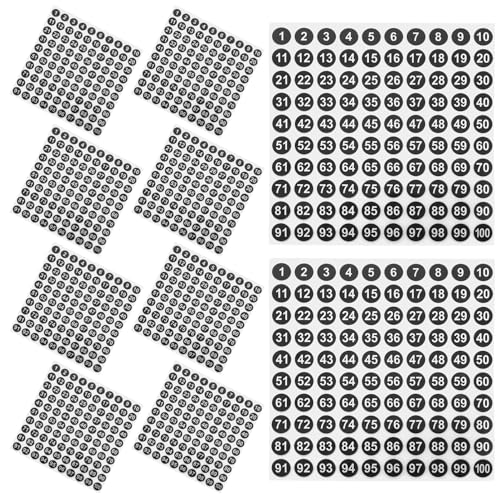 Uonlytech 50Blätter Runde Nummernaufkleber Wasserdichte Digitale Etiketten für Kleidung DIY Projekte und Organisation Selbstklebend Praktische Beschriftungslösung Uonlytech 50Blätter Runde Nummernaufkleber Wasserdichte Digitale Etiketten für Kleidung DIY Projekte und Organisation Selbstklebend Praktische Beschriftungslösung von Uonlytech