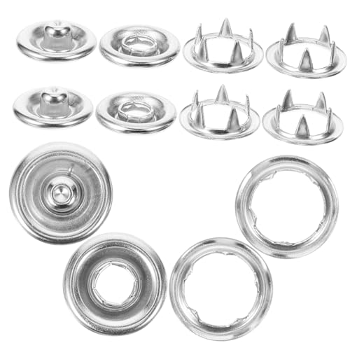 Uonlytech 50Sätze Ersatzknöpfe Metall Druckknöpfe für Kleidung Langlebige Nieten für DIY Projekte Verschlüsse für Pullover Kleider und Taschen Rostfrei und Vielseitig Uonlytech 50Sätze Ersatzknöpfe Metall Druckknöpfe für Kleidung Langlebige Nieten für DIY Projekte Verschlüsse für Pullover Kleider und Taschen Rostfrei und Vielseitig von Uonlytech