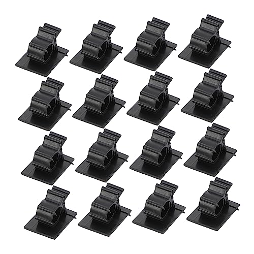 Uonlytech 50Stücke Einstellbare Klebe Kabelmanagement Klemmen Schnurmanagement Clips für Kabelbefestigung für Zuhause und Büro Lösung für Kabelorganisation von Uonlytech