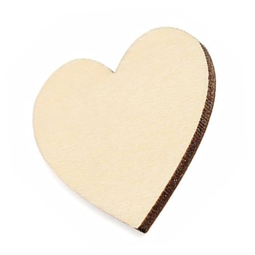 Uonlytech 50Stücke Herzförmige Holzscheiben Unlackierte DIY Bastelverzierungen für Hochzeiten und Dekorationen Uonlytech 50Stücke Herzförmige Holzscheiben Unlackierte DIY Bastelverzierungen für Hochzeiten und Dekorationen von Uonlytech