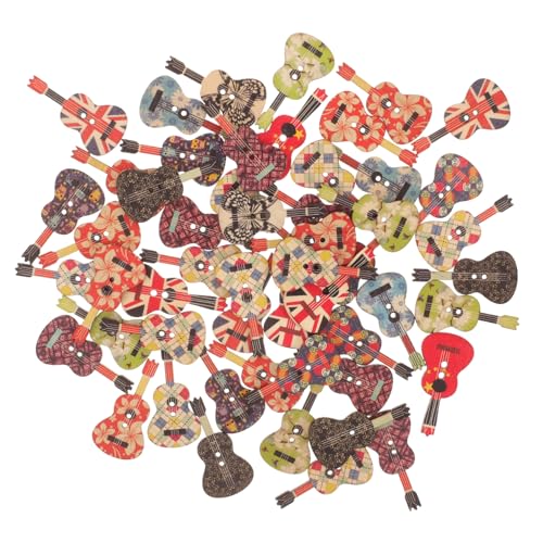 Uonlytech 50Stücke Holzknöpfe Gitarrenform zum DIY Bastelknöpfe Dekoration für Kleidung und Stoffe Abnehmbar für Handarbeiten Kleine Holzknöpfe Uonlytech 50Stücke Holzknöpfe Gitarrenform zum DIY Bastelknöpfe Dekoration für Kleidung und Stoffe Abnehmbar für Handarbeiten Kleine Holzknöpfe von Uonlytech